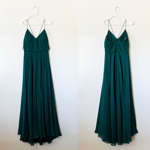 BHLDN Jenny Yoo Inesse Maxi Dress in Forrest - Picture 3 of 9
